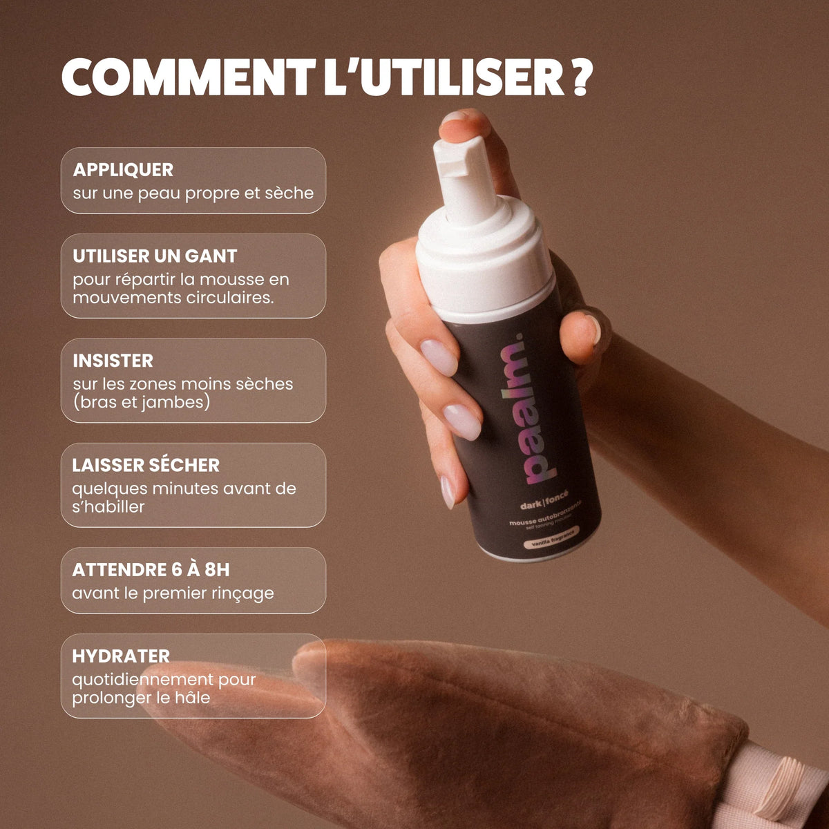 Mousse autobronzante Dark