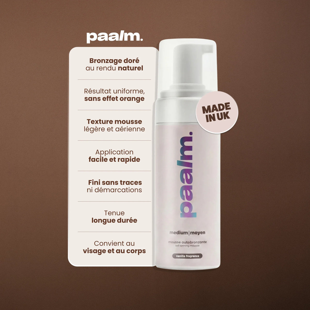 Mousse autobronzante Medium