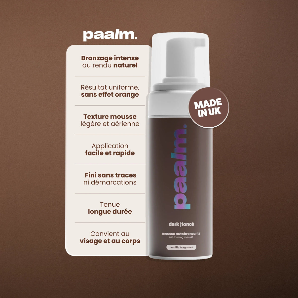 Mousse autobronzante Dark